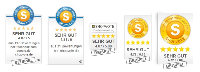 ShopVote-Grafiken f&uuml;r RatingStars