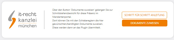 Wechsel zum H&auml;ndleraccount bei der IT-Recht Kanzlei &uuml;ber Dokumente zuweisen